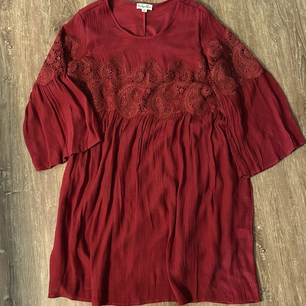 Indigo rose dress 2x